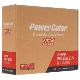 Видеокарта PowerColor AMD Radeon RX 6400 ITX (AXRX 6400 4GBD6-DH)                                                                                                                                                                                         