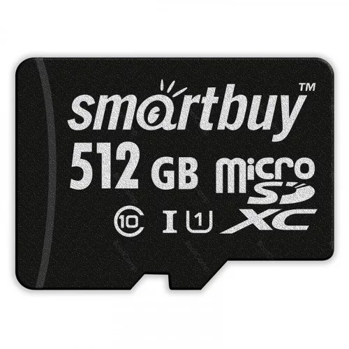 Карта памяти microSDXC 512GB Smartbuy Class 10 UHS I+адаптер SD 