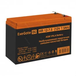 Батарея 12V/ 7,5Ah ExeGate HR 12-7.5 1228W EX285638RUS                                                                                                                                                                                                    