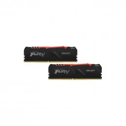 Оперативная память DDR4 16GB (2x8Gb KIT) 3200Mhz Kingston FURY Beast RGB KF432C16BBAK2/16                                                                                                                                                                 