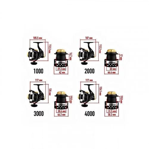 Катушка SibBear Brown Bear 3000 5п пласт.шпуля 