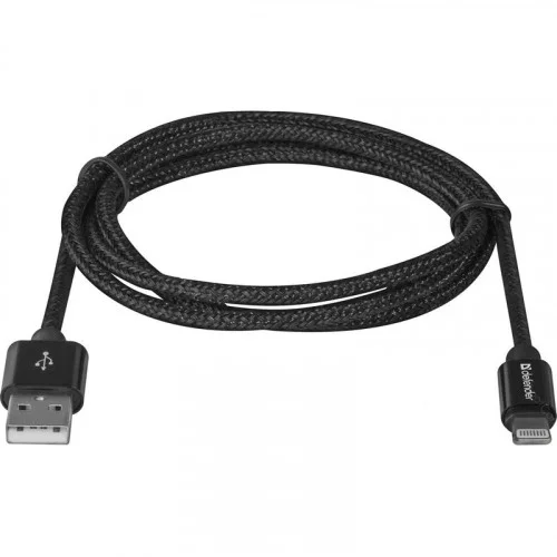 Кабель Defender ACH01-03T PRO Lightning - USB 1 метр черный 