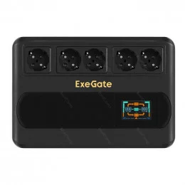 ИБП Exegate NEO Smart BU-1000.LCD.AVR.5SH 1000VA/500W EX295686RUS                                                                                                                                                                                         
