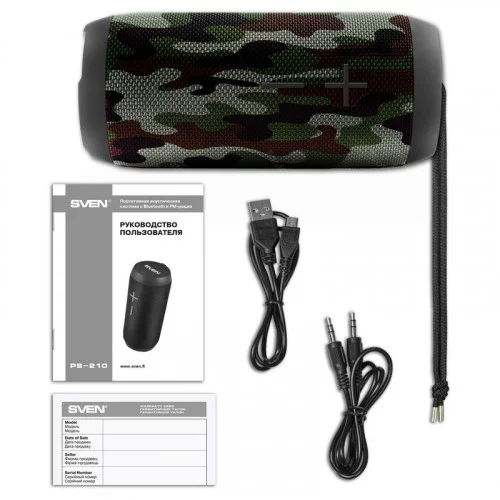 Портативная колонка SVEN PS-210 Camouflage 