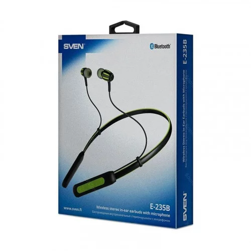 Беспроводные наушники с микрофоном SVEN E-235B Black-Green 