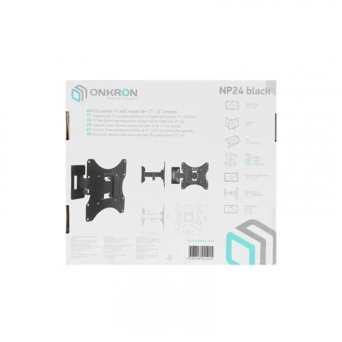 Кронштейн для ТВ ONKRON NP24 чёрный 