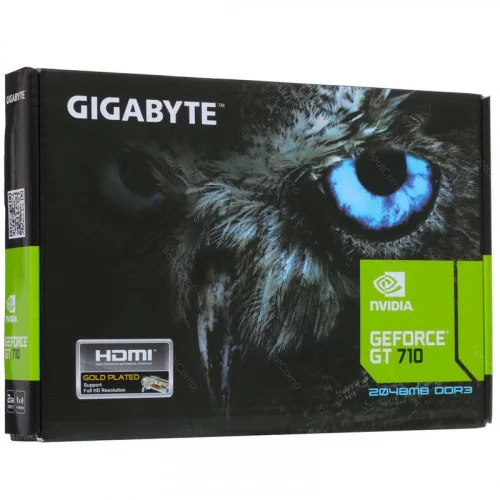Видеокарта GIGABYTE GeForce GT 710 LP (rev. 2.0) (GV-N710D3-2GL Rev2.0) 