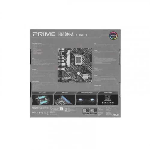 Материнская плата ASUS PRIME H610M-A-CSM 