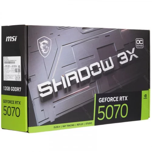 Видеокарта MSI GeForce RTX 5070 SHADOW 3X OC (RTX 5070 12G SHADOW 3X OC) 