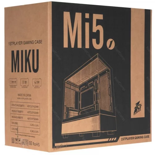 Корпус 1STPLAYER MIKU Mi5 (Mi5-WH) белый 