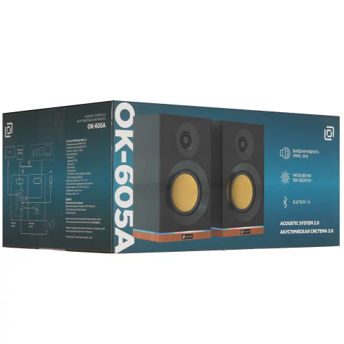 Колонки Oklick OK-605A черный 