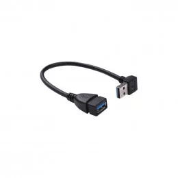 Кабель USB 3.0 AF - USB 3.0 AM KS-is (KS-401O) левый 0,15 метров                                                                                                                                                                                          