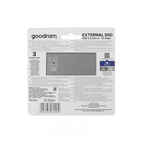 Жесткий диск внешний SSD ext 256Gb GoodRam HL100 SSDPR-HL100-256 