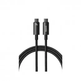 Кабель Baseus Tungsten Gold Series Type-C - Type-C 2 метра CAWJ040101 черный                                                                                                                                                                              