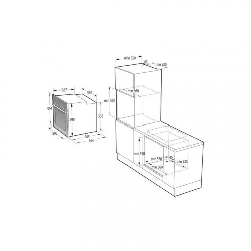 Духовой шкаф электрический GORENJE BO 6727E03X 