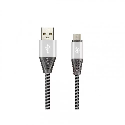 Кабель Smartbuy MicroUSB HEDGEHOG (iK-12HH gray)/100 Серый 