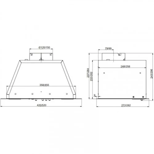 Вытяжка встраиваемая ELIKOR BOX 52П-700-К3Д белая 