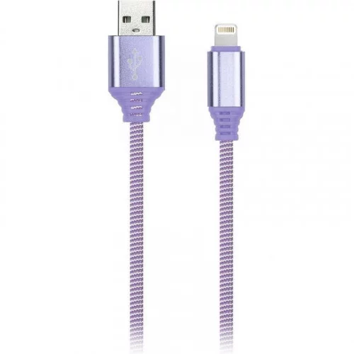 Кабель Smartbuy 8pin SOCKS (iK-512NS violet) Фиолетовый 