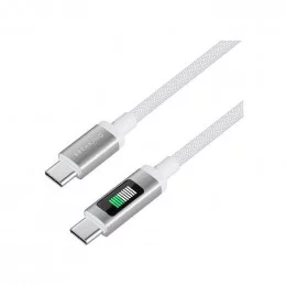 Кабель USB Type-C - USB Type-С белый 1м Breaking К34 (21735)                                                                                                                                                                                              