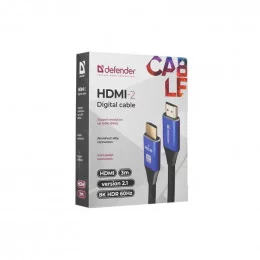 Кабель HDMI - HDMI DEFENDER (08 HDMI M-M, ver 2.1) 3 метра                                                                                                                                                                                                