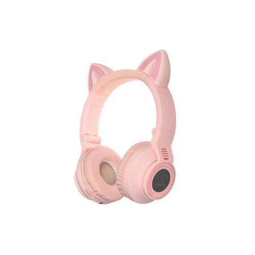 Наушники беспроводные Borofone BO18 Cat (Pink) 