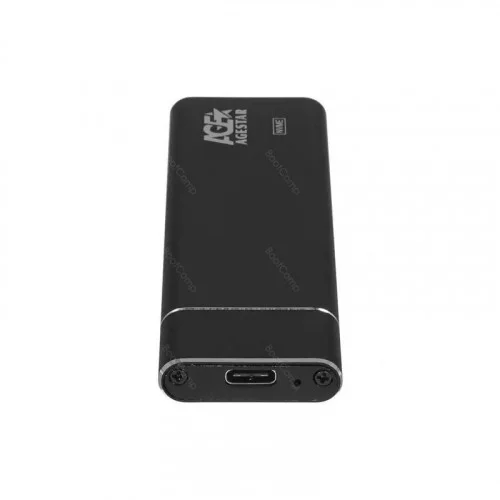 Контейнер для для SSD M.2 NVME (M-key) AgeStar 31UBNV5C (BLACK) 