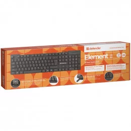 Клавиатура Defender Element HB-190 чёрный                                                                                                                                                                                                                 