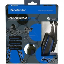Наушники с микрофоном Defender Warhead G-190 синий+чёрный                                                                                                                                                                                                 