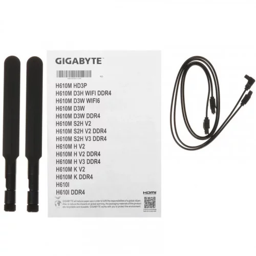 Материнская плата GIGABYTE H610M D3H WIFI DDR4 