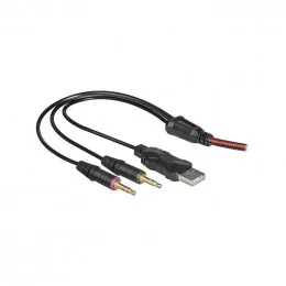 Наушники  с микрофоном Defender Redragon Delirium чёрный+красный                                                                                                                                                                                          