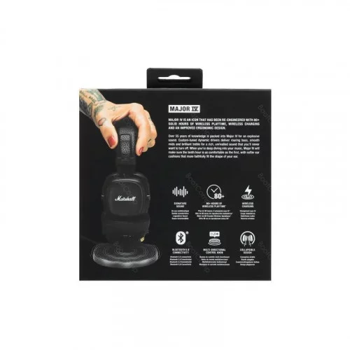 Наушники беспроводные Marshall Major IV Black 