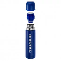 Термос Biostal 0,75л NB-750C-B c узким горлом с кнопкой синий                                                                                                                                                                                             