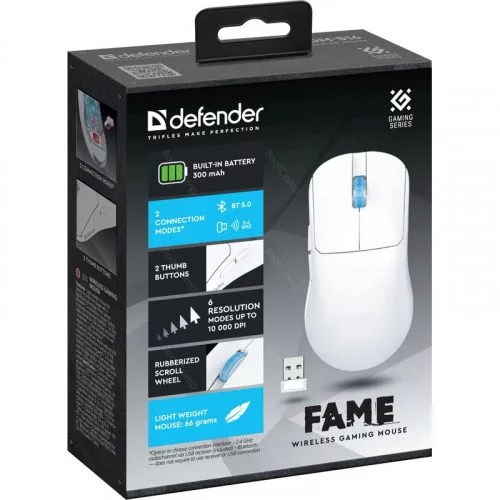 Беспроводная мышь Defender FAME GM-516 белый 
