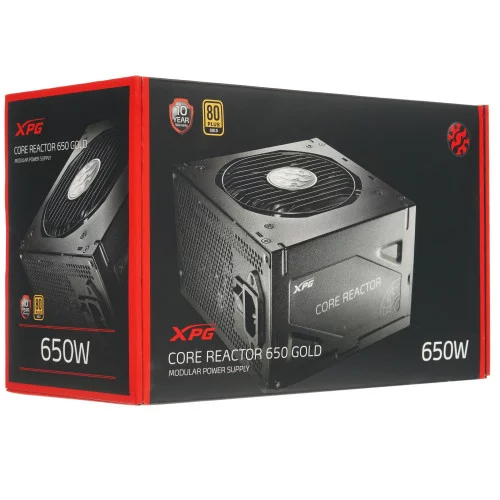 Блок питания ADATA XPG CORE REACTOR 650 [COREREACTOR650G-BKCEU] черный 