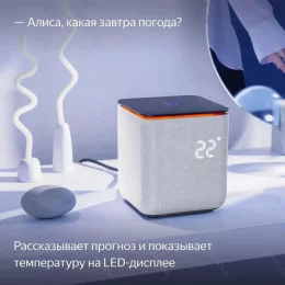 Умная колонка Яндекс.Станция Миди с Алисой с Zigbee YNDX-00054GRY (Серая)                                                                                                                                                                                 