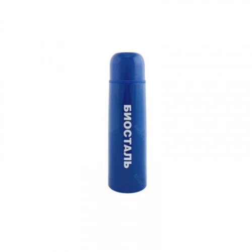 Термос Biostal 0,75л NB-750C-B c узким горлом с кнопкой синий 