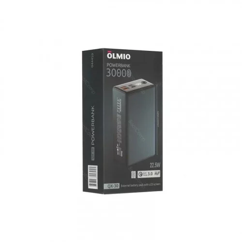 Портативный аккумулятор OLMIO QX-30 30000mAh темно-зеленый 