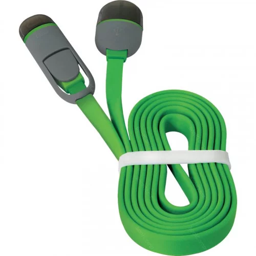 Кабель USB Defender USB10-03BP зелёный MicroUSB+Lighting 1 м 