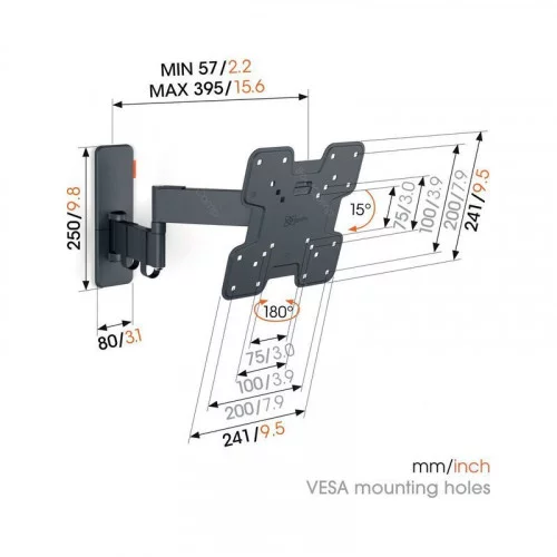 Кронштейн для ТВ VOGEL'S TVM 1243 чёрный 