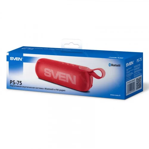 Портативная колонка SVEN PS-75 Red 