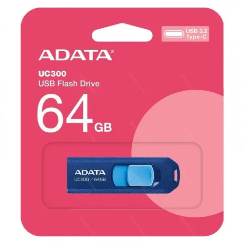 Память USB 3.2 ADATA 64GB UC300 ACHO-UC300-64G-RNB/BU 