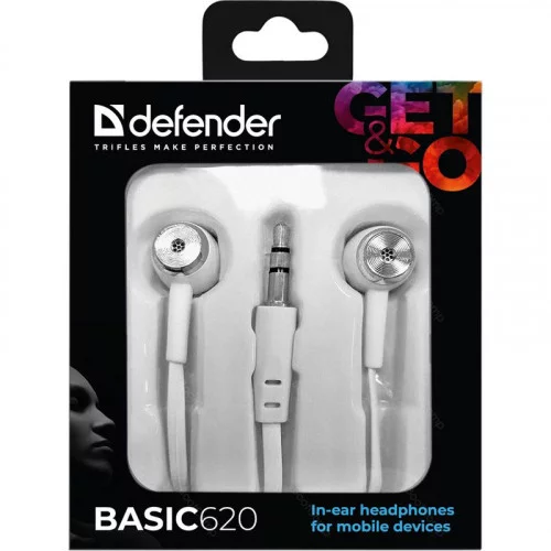Наушники Defender Basic 620 белый 