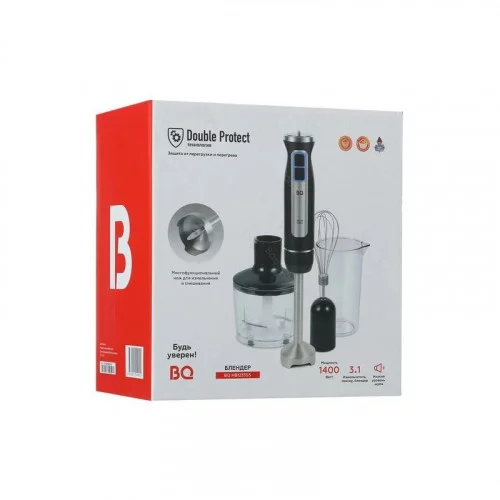 Блендер BQ HB1233SS черный-стальной 