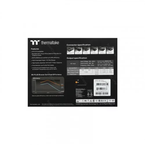 Блок питания Thermaltake 850W BM3 PS-SPD-0850MNFABE-3 