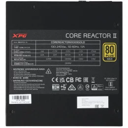 Блок питания ADATA XPG CORE REACTOR II 1000 GOLD [COREREACTORII1000G-BKCE] черный                                                                                                                                                                         