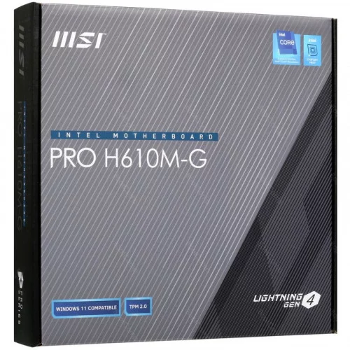 Материнская плата MSI PRO H610M-G 
