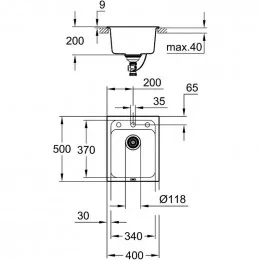 Кухонная мойка GROHE K700 50-С (31650AP0)                                                                                                                                                                                                                 