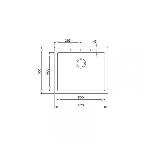 Кухонная мойка TEKA FORSQUARE 50.40 TG 115230005 черный 