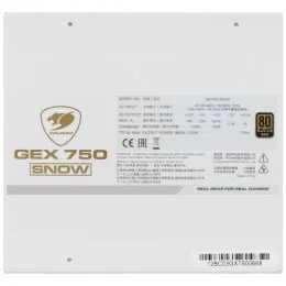 Блок питания Cougar GEX 750 SNOW [31GE075002R01] белый                                                                                                                                                                                                    