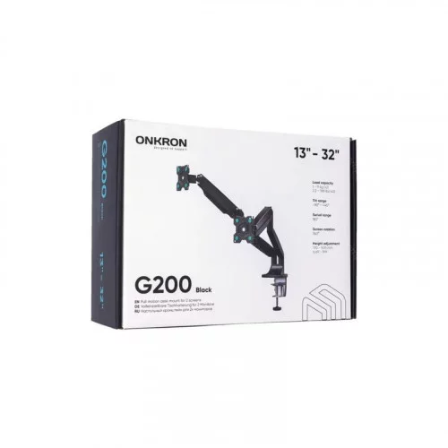 Крепление для двух мониторов ONKRON G200 черный 